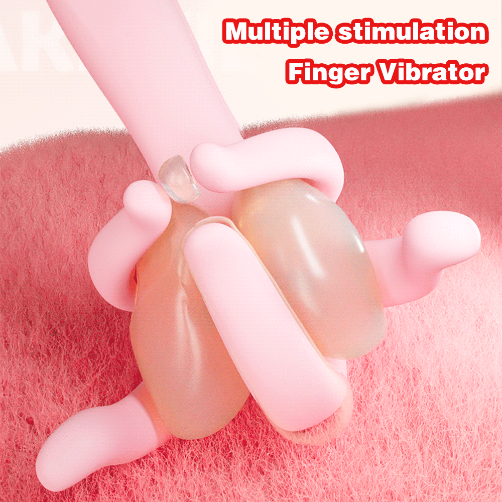 Finger Vibrator Sex Toys for Women - Realistic Pink Breast Vaginal Prostate Massager Novelty Gift