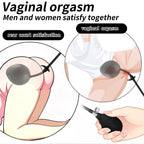Magnetic Inflatable Anal Plug Premium Expandable Silicone Butt Plug with Hand Pump