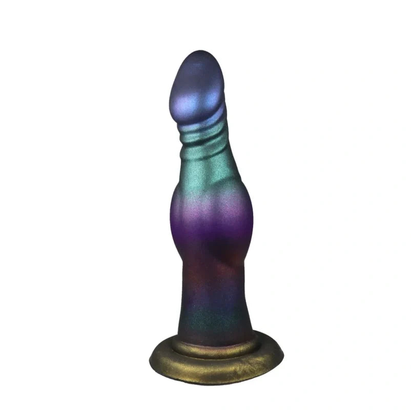 Domlust Dog Dildo – Knotted Canine Fantasy Silicone Toy with G-Spot Curve & Color Gradient