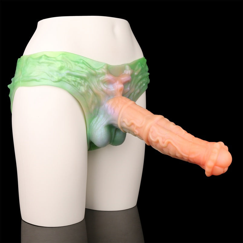 Wearable Silicone Cock Sleeve Pants – Horse-Inspired Extender Underwear for Enhanced Size & Secure Fit