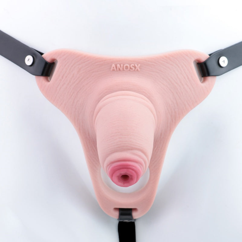 Realistic Male Wearable Chastity Cage – Flesh-Toned Silicone Restraint Gear