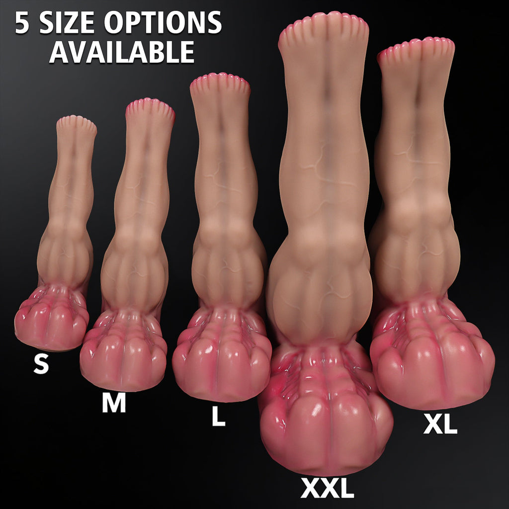 Massive Fantasy Beast Dildo Lifelike Muscle Textured Tentacle Phallus