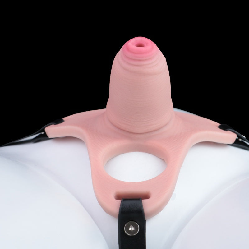 Realistic Male Wearable Chastity Cage – Flesh-Toned Silicone Restraint Gear
