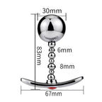Metal Butt Plug - Stainless Steel Anal Ball Wearable Panty Sex Toys