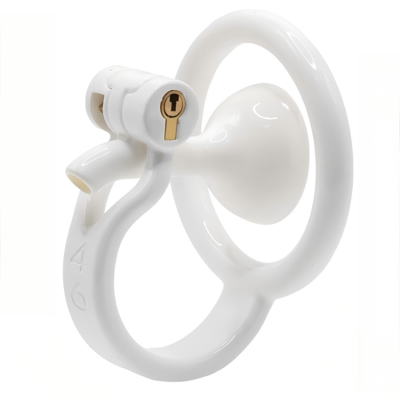 Inverted Male Chastity Cage with Optimized Extended Urethral Tube