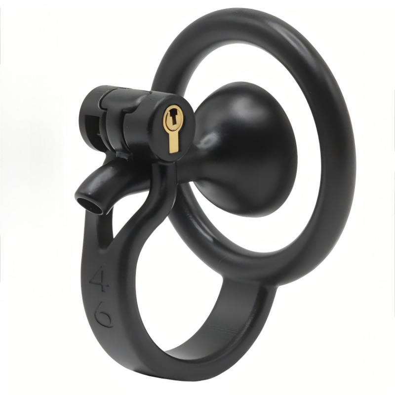 Inverted Male Chastity Cage with Optimized Extended Urethral Tube