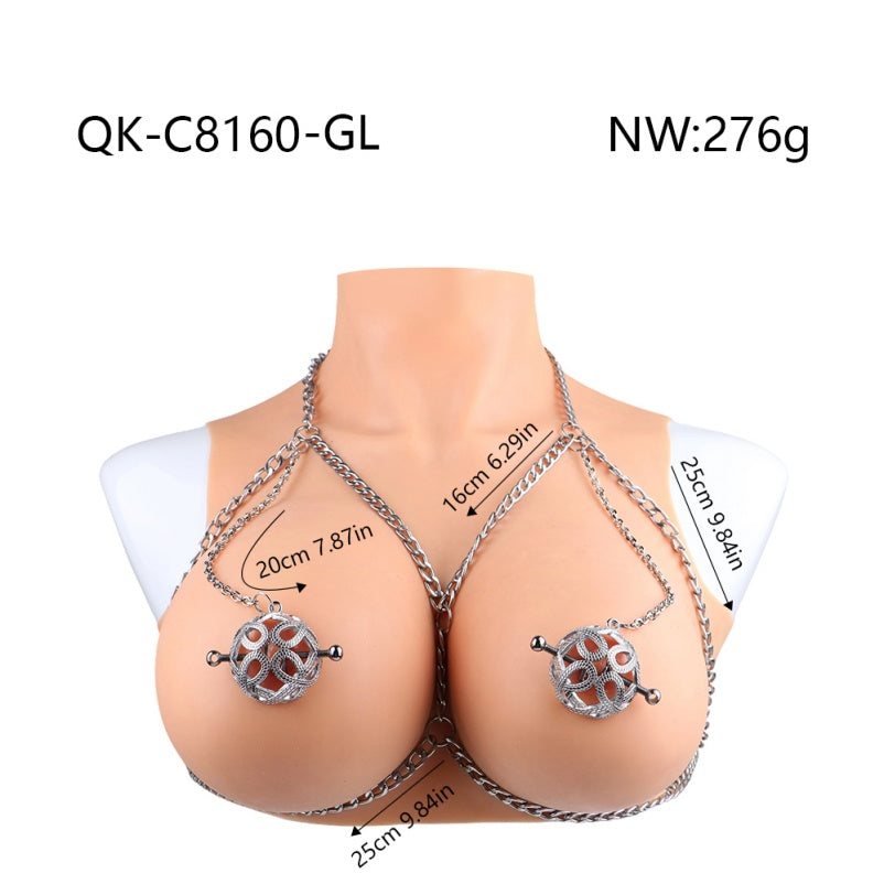 Spherical Nipple Clamps Bettie Bondage Kit – Hollow Woven Restriant Kinky Sex Toys for Women