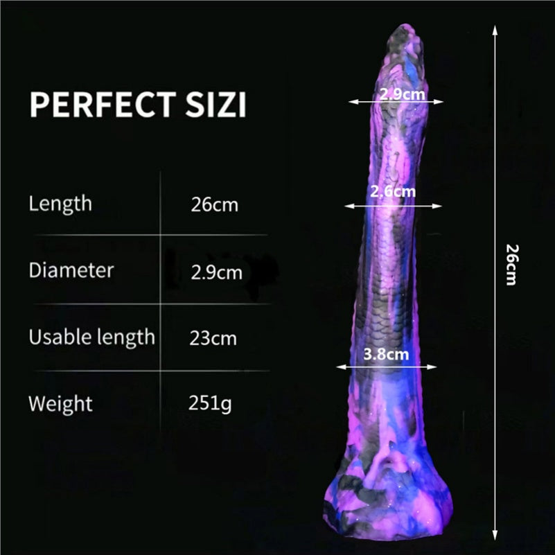 Fantasy Purple Silicone Dildo Anal Plug – Realistic Anal Gape Toy for Lesbian and Vaginal Use