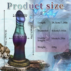 Domlust Dog Dildo – Knotted Canine Fantasy Silicone Toy with G-Spot Curve & Color Gradient