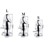 3Pcs Realistic Phallus Metal Anal Plug Set Smooth Stainless Steel Phallic Butt Plugs