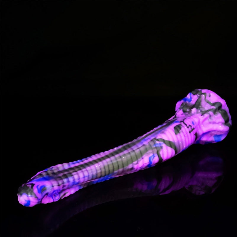 Fantasy Purple Silicone Dildo Anal Plug – Realistic Anal Gape Toy for Lesbian and Vaginal Use