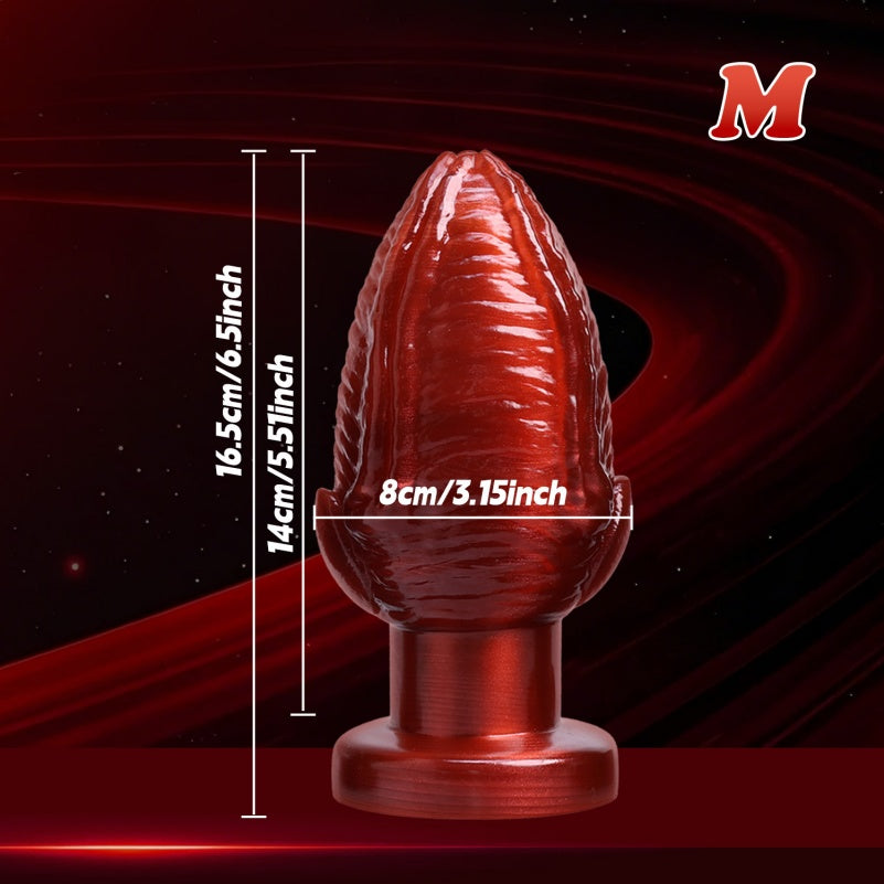 Crimson Fist Dildo & Butt Plug — Blood-Red Silicone BDSM Anal Expander | Fisting Fantasy