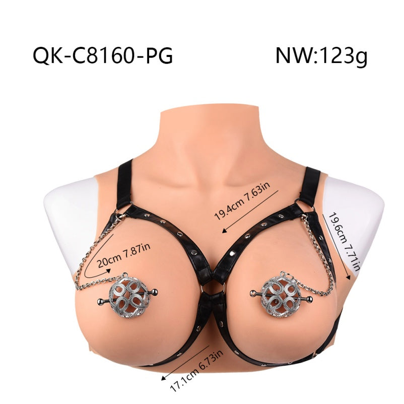 Spherical Nipple Clamps Bettie Bondage Kit – Hollow Woven Restriant Kinky Sex Toys for Women