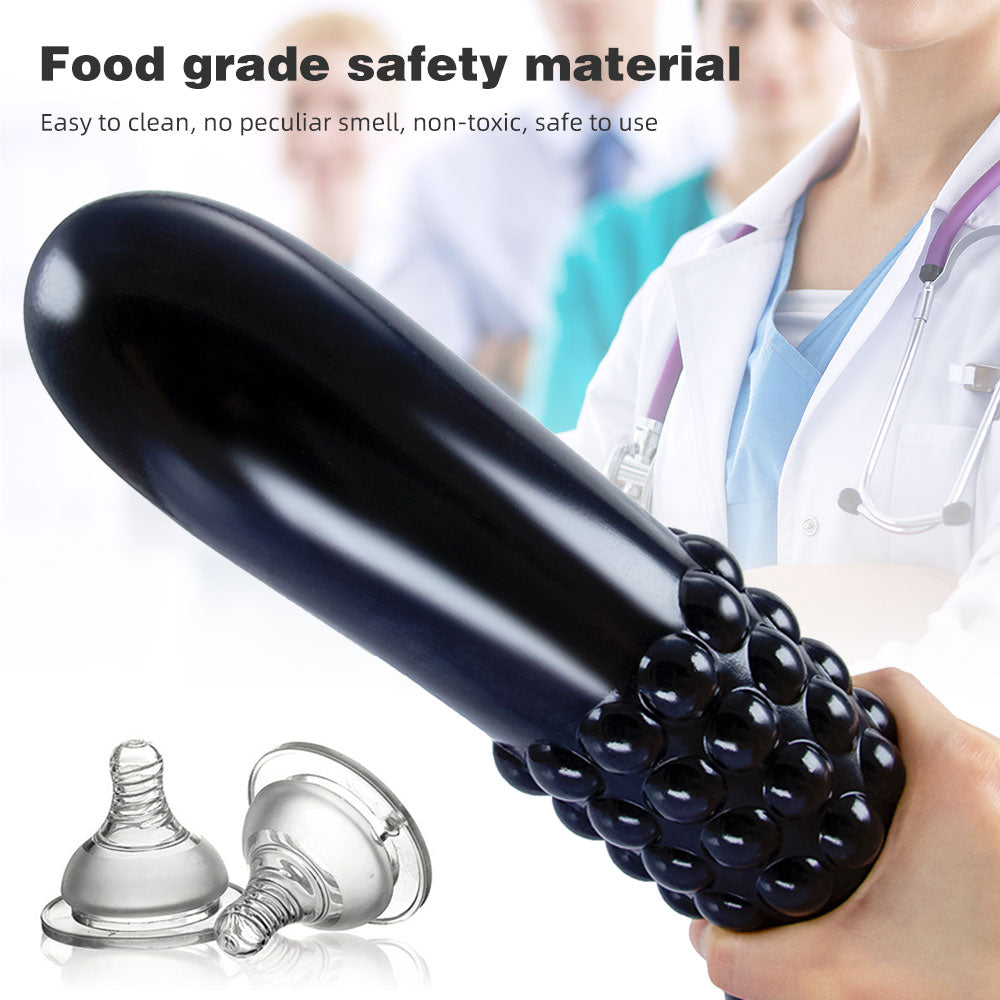 Huge Anal Dildo Butt Plug - Spiral Knotted Dildo Anal Beads for Men Women