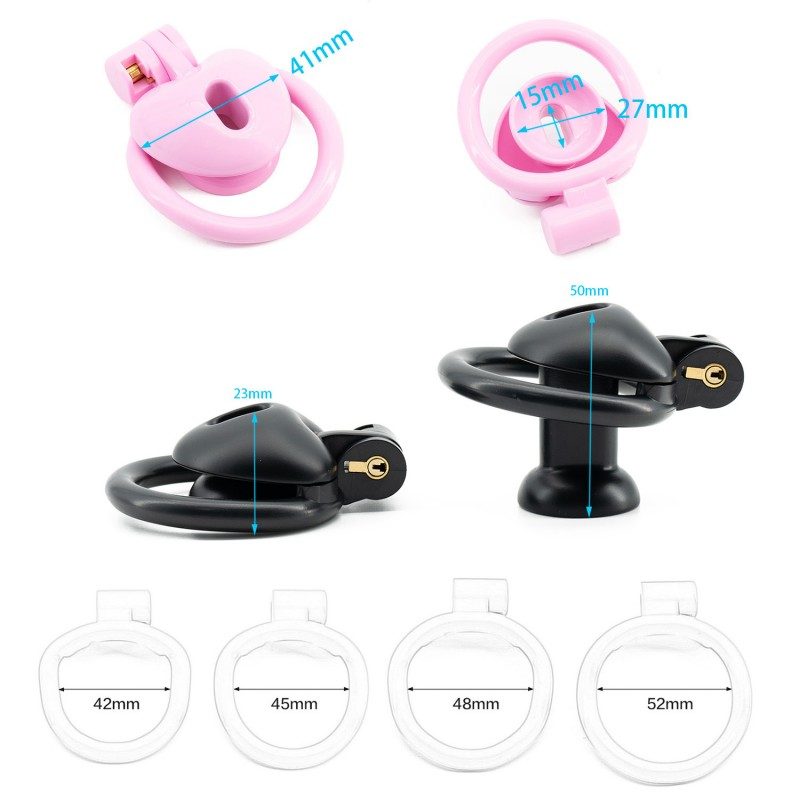 Love type negative electrode chastity lock