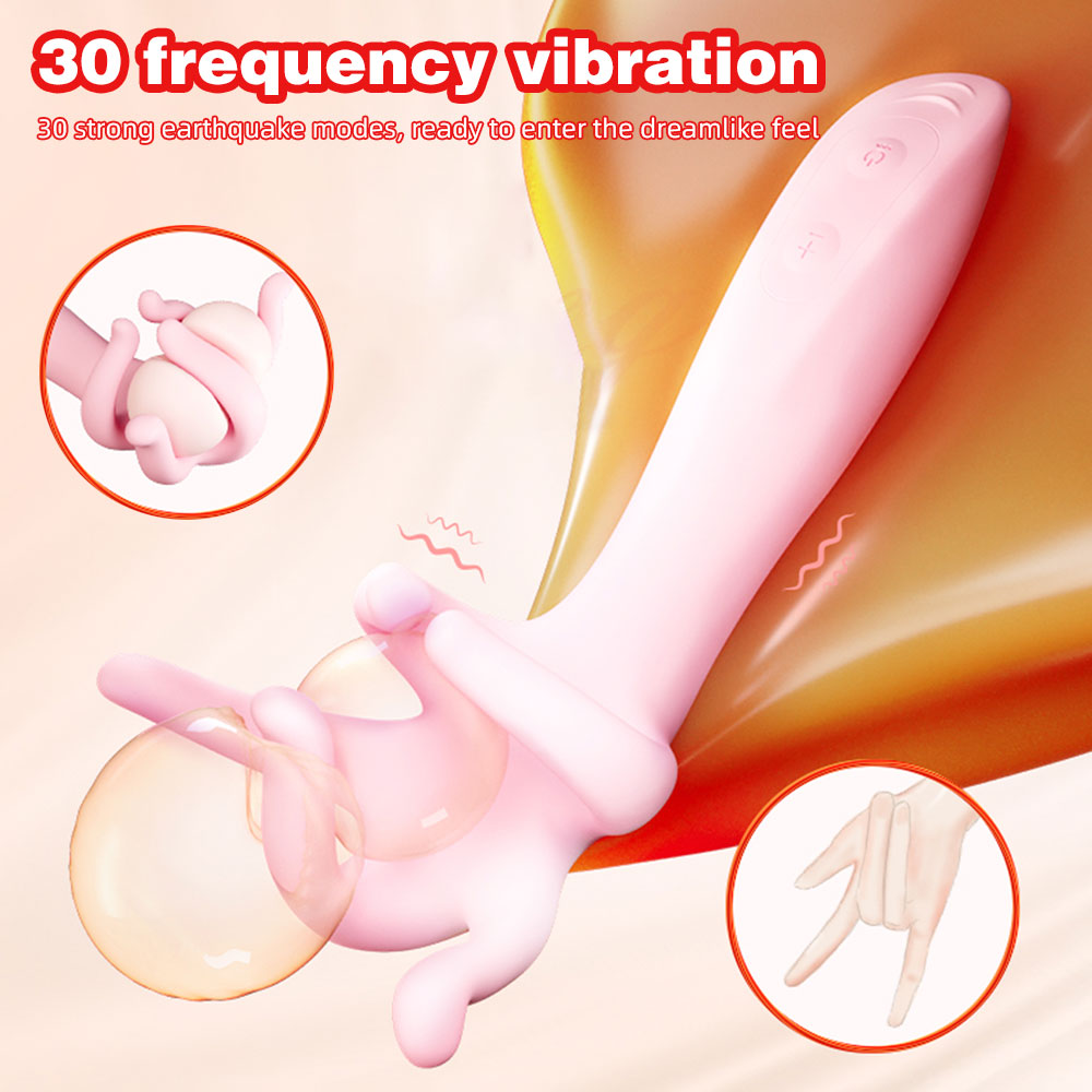 Finger Vibrator Sex Toys for Women - Realistic Pink Breast Vaginal Prostate Massager Novelty Gift