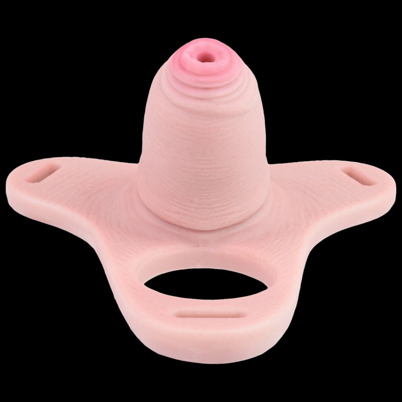 Realistic Male Wearable Chastity Cage – Flesh-Toned Silicone Restraint Gear