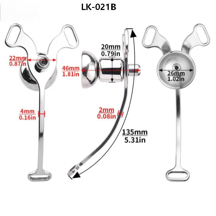 Feminizer Flying-V Stainless Steel Concealment System – LK-021 Series Inverted & Flat Modular Design