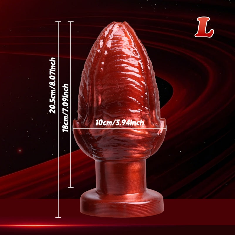 Crimson Fist Dildo & Butt Plug — Blood-Red Silicone BDSM Anal Expander | Fisting Fantasy