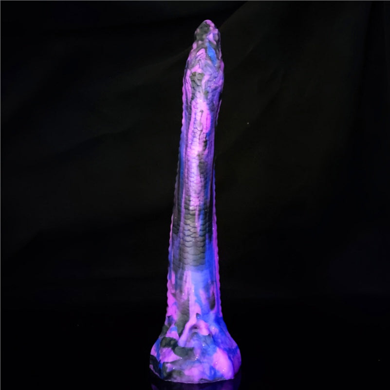 Fantasy Purple Silicone Dildo Anal Plug – Realistic Anal Gape Toy for Lesbian and Vaginal Use