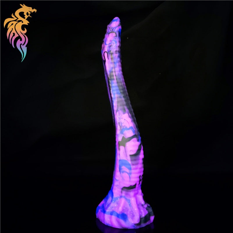 Fantasy Purple Silicone Dildo Anal Plug – Realistic Anal Gape Toy for Lesbian and Vaginal Use