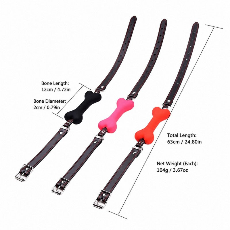 Silicone Bone Gag Collection | Soft Silicone Bone Design with Adjustable Strap System