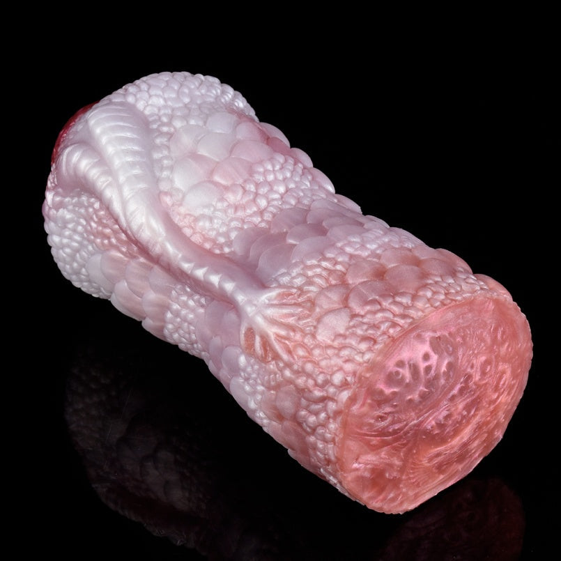 Fire Dragon Dual-Channel Pocket Pussy – Anal & Vaginal Fantasy Silicone Masturbator | Domlust