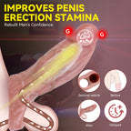 Realistic Penis Sleeve Sex Toys for Men - Stretchy Silicone Cocksleeve Sheath Extender