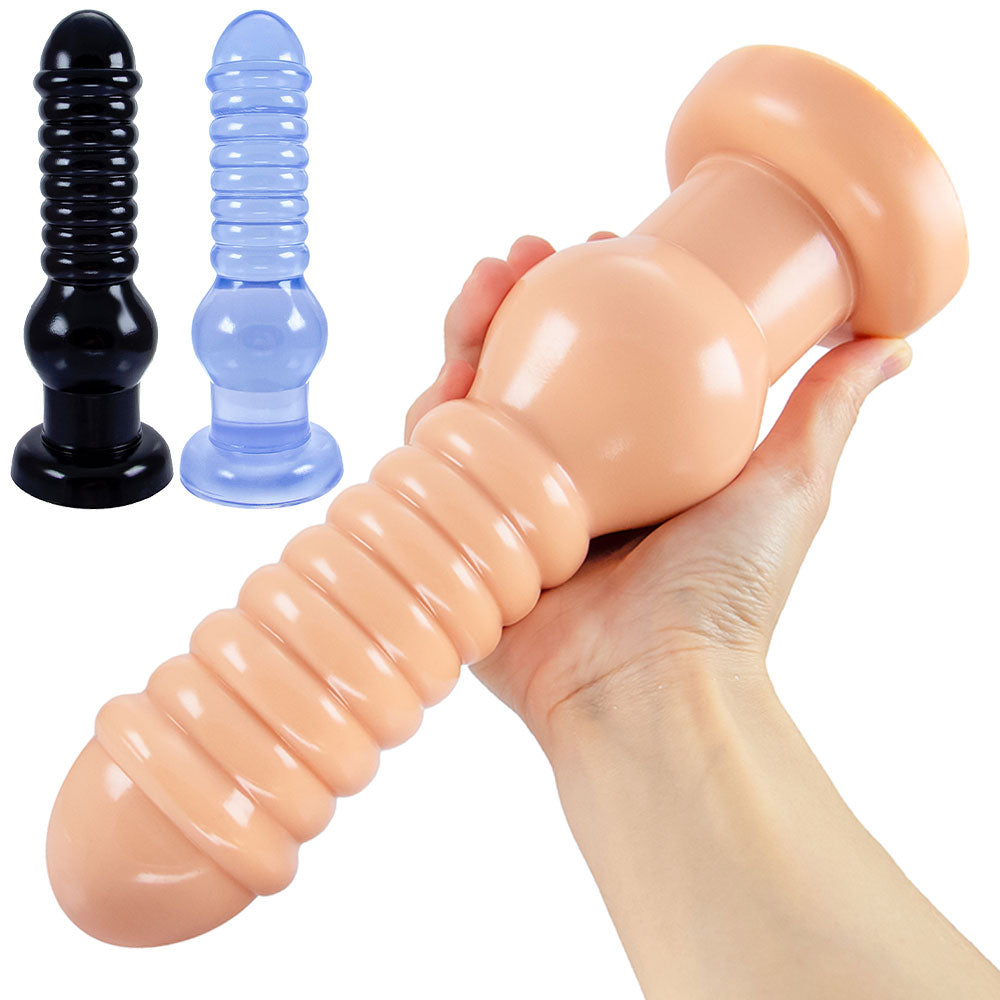 Oversize Big Anal Dildo Butt Plug - Soft Silicone Suction Cup Dildos for Men Women