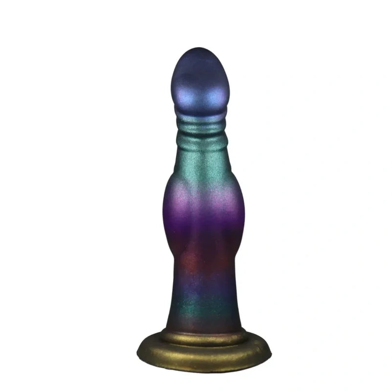 Domlust Dog Dildo – Knotted Canine Fantasy Silicone Toy with G-Spot Curve & Color Gradient