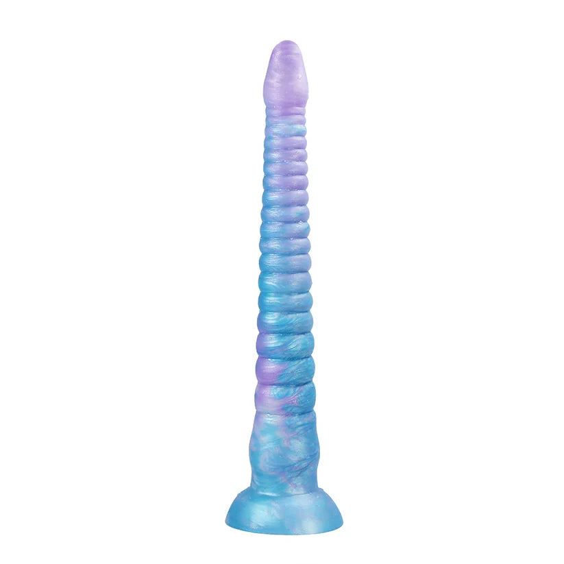 Glow-in-the-Dark Octopus Tentacle Dildo | Gradient Blue & Purple Anal Plug