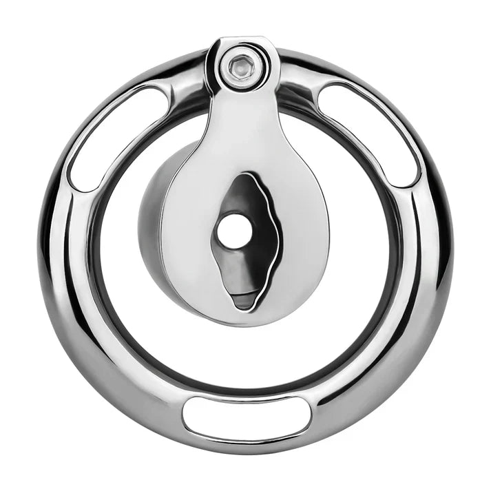 Metal Inverted Chastity Cage – Heavy Duty Stainless Steel Male Chastity Device, Secure Fit, Discreet Wear, Support Belt Compatible
