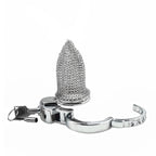 Lightweight Breathable Mesh Male Chastity Cage with One-Touch Closure and Adjustable Carabiner Lock