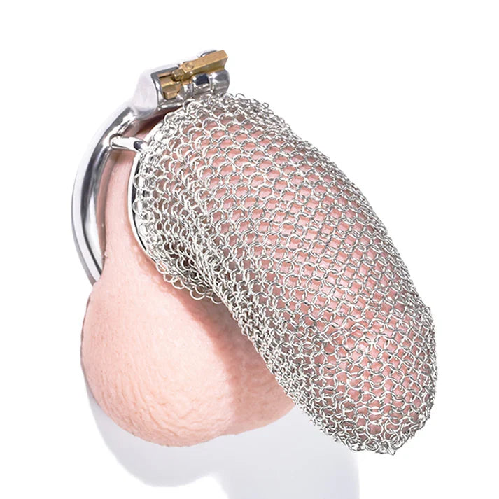 Flexible Stainless Steel Mesh Chastity Cage -5 Sizes | Comfortable & Secure