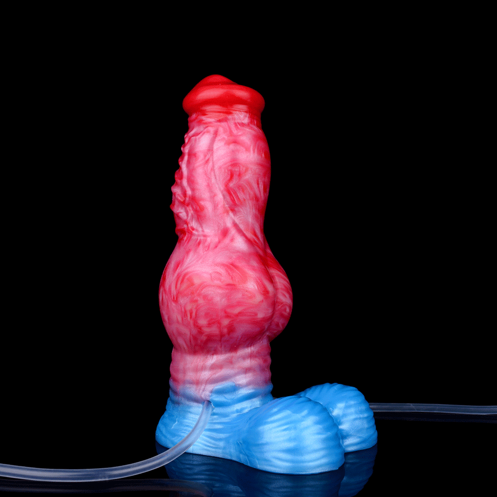 Inflatable Fantasy Dildo with Hand Pump & Bulb Syringe