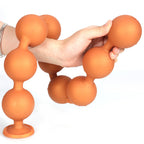 Lina - 9 Anal Beads - Huge Silicone Anal Balls