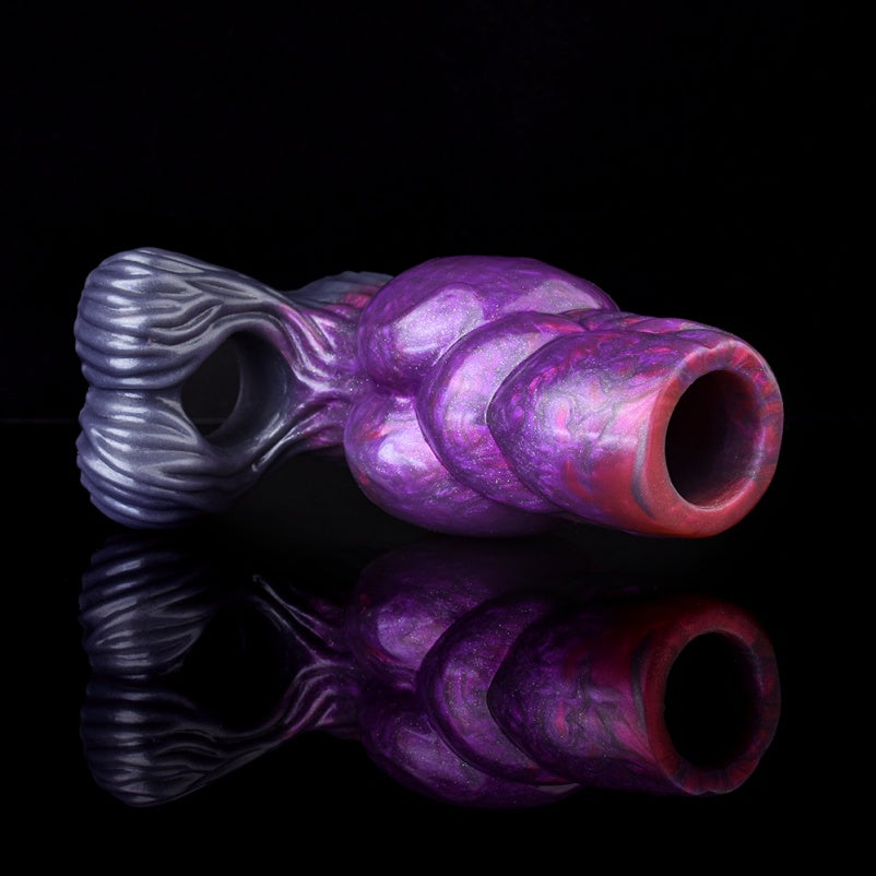 5-Inch Male Fantasy Penis Extender – Flesh-Inflating Silicone Cock Sleeve