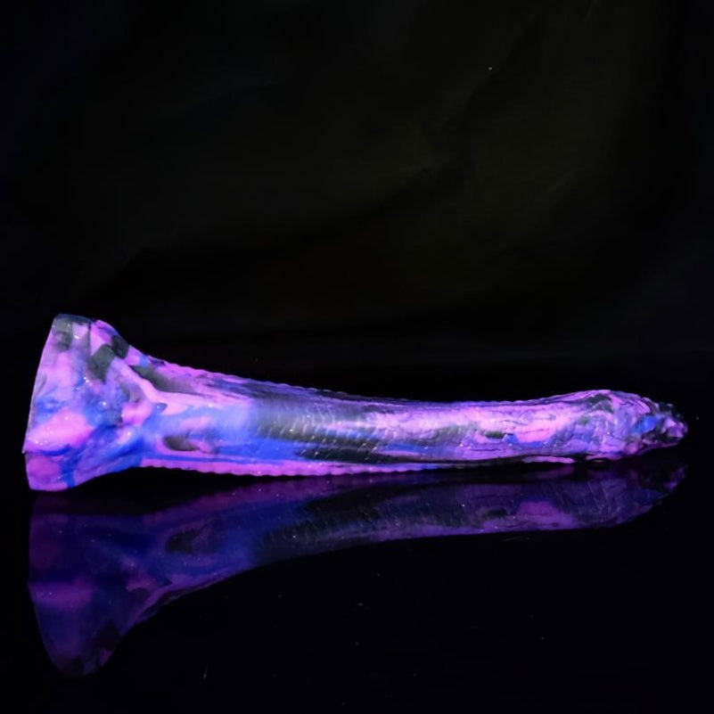 Fantasy Purple Silicone Dildo Anal Plug – Realistic Anal Gape Toy for Lesbian and Vaginal Use