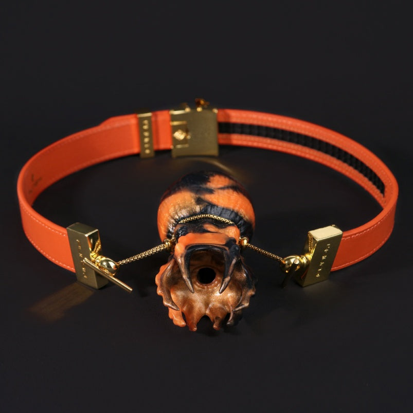 Mouth Gag Ball Fantasy Octopus Kinky Sex Toys - Ink-Orange Dominatrix Oral Restriant