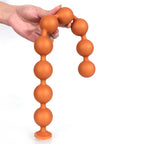 Lina - 9 Anal Beads - Huge Silicone Anal Balls