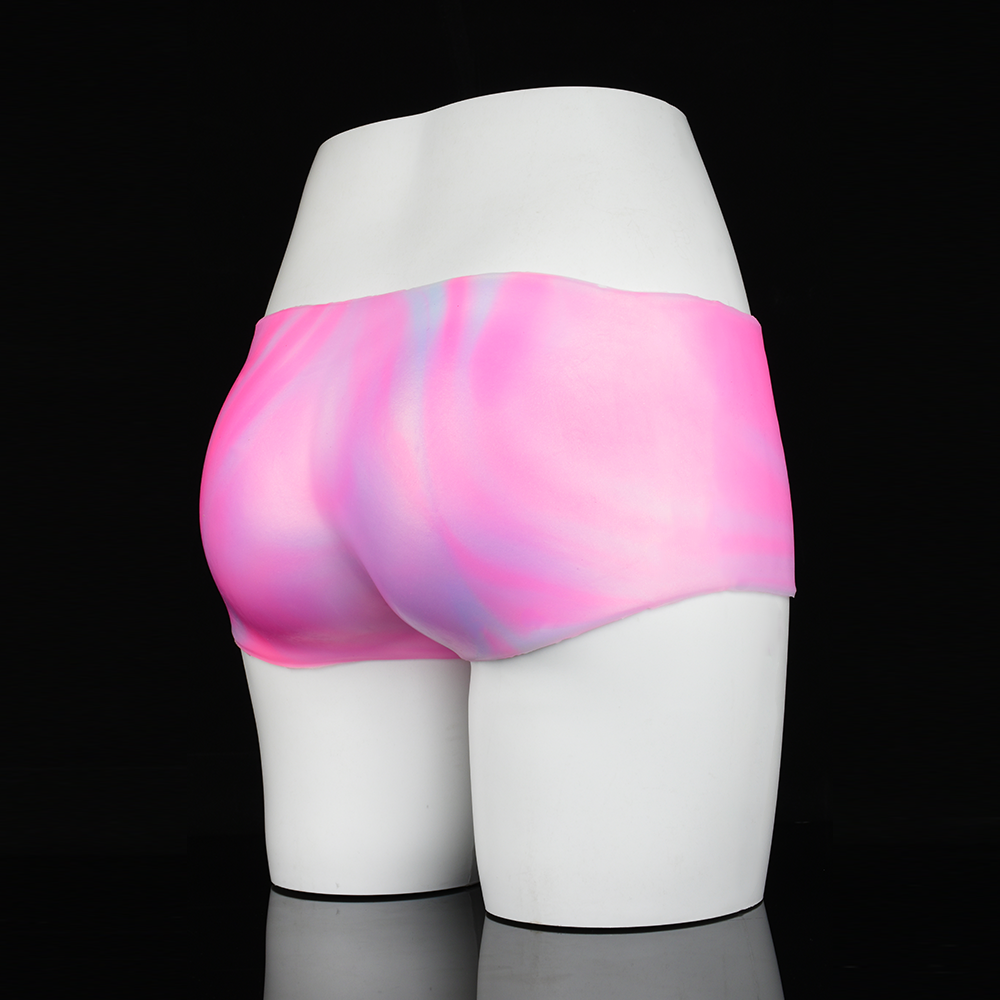 Realistic Strapon Dildo Box Briefs - Mixed Pink Silicone Anal Dildos Lesbian Couple Sex Toys