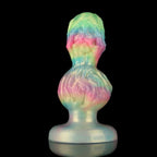 Skeleton Hand Gradient Butt Plug – Pink & Green Bone Grip Edition