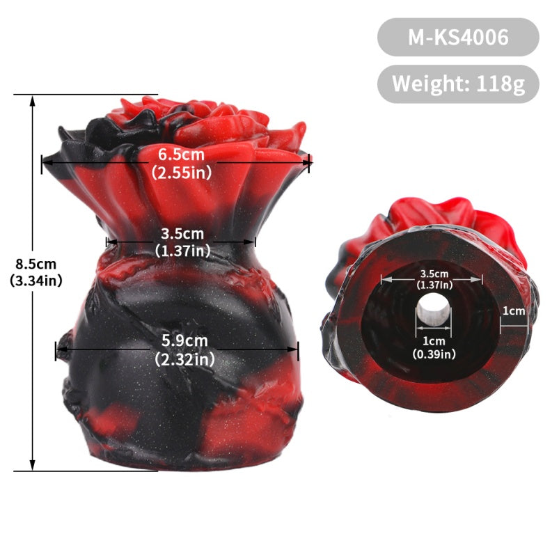 Floral Fantasy Ball Gag Silicone Bondage Kit - Perfect for Women’s Strapon Quiz Oral Toy