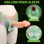 Monster Silicone Fantasy Penis Sleeve Pants - Male Penis Delay Device Sex Toys