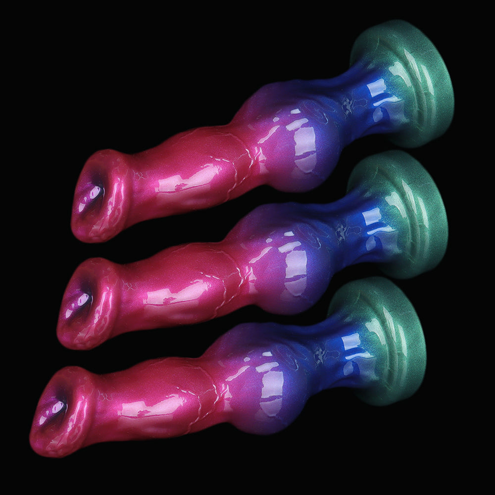 AuroraGlow Triple-Size Gradient Silicone Plug