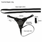 Adjustable Suction Cup Dildo Harness | Wearable Strap System for Silicone Dildos
