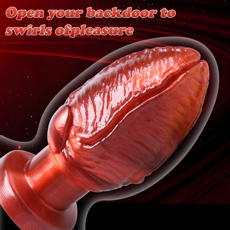 Crimson Fist Dildo & Butt Plug — Blood-Red Silicone BDSM Anal Expander | Fisting Fantasy