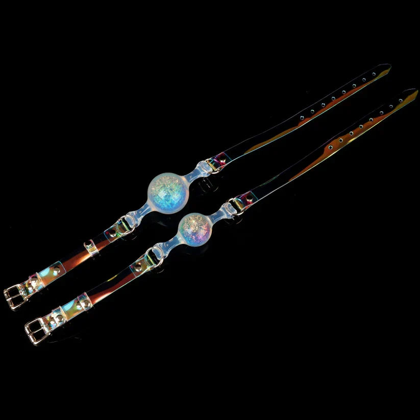Colorful Crystal Ballgag | Soft Silicone BDSM Mouth Gag for Roleplay & Bondage Games