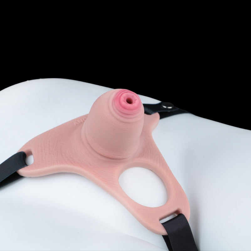 Realistic Male Wearable Chastity Cage – Flesh-Toned Silicone Restraint Gear