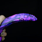 Fantasy Purple Silicone Dildo Anal Plug – Realistic Anal Gape Toy for Lesbian and Vaginal Use